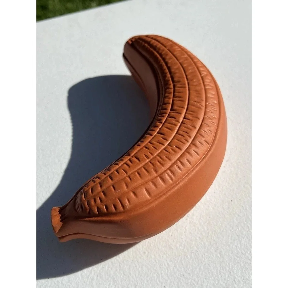 Banana Baker Terracotta Clay Baking Dish Cookware Glazed Inside - Unique Design